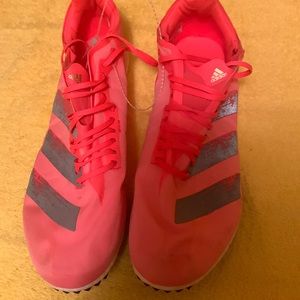 Adidas Boost ADIZERO Shoes size 81/2 color Orange/Silver New